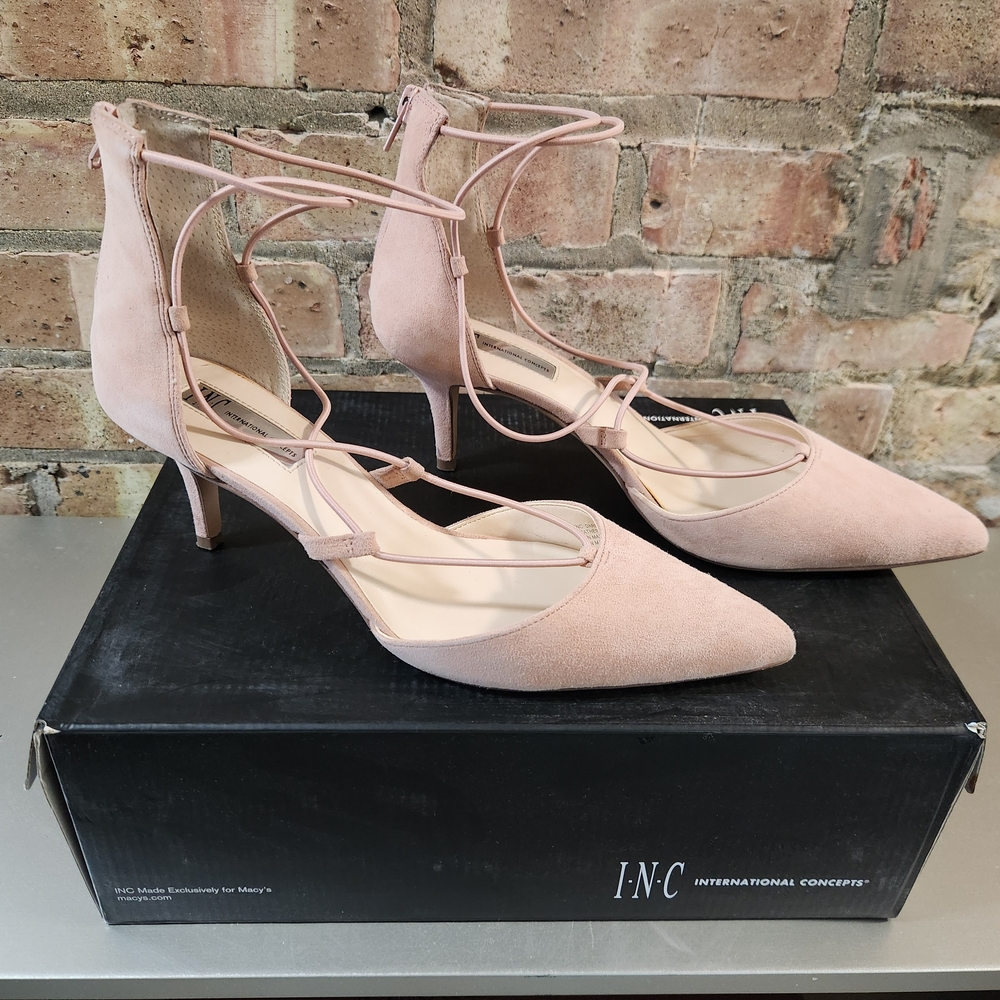 INC International Concepts Pink Pointed Toe Heels